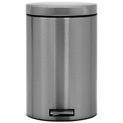 Brabantia MotionControl Pedal Bin with Bio Bucket, Fingerprint Proof Matt Steel, 20L
